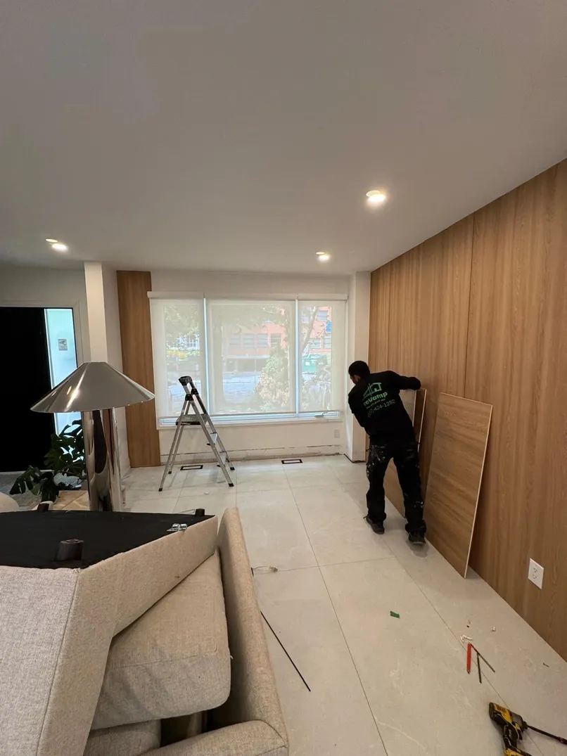 Featured Wall Panels before renovation